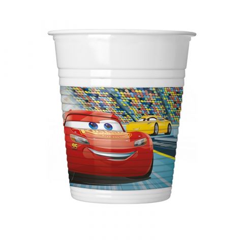 Procos Cars 3 Plastic Cups 8 x 200 ml