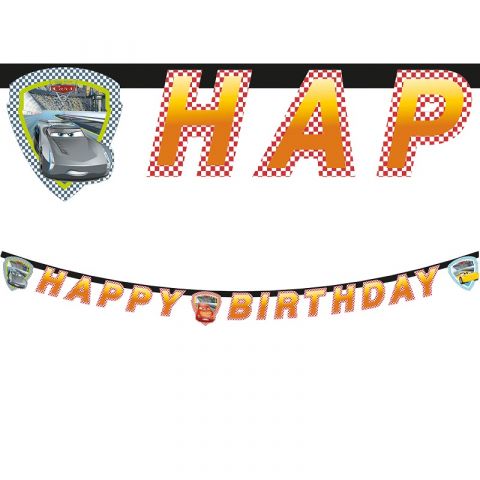 PROCOS Cars 3 "Happy Birthday" Banner