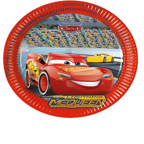 Procos Cars 3 Paper Plates 23 Cm (8 Pieces)