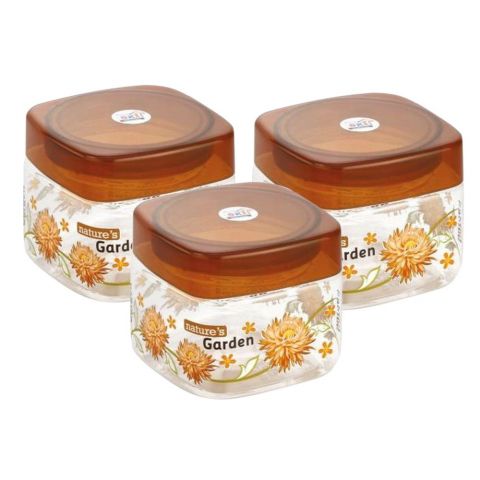 Comfort Plastic Container Set with Spoon 6 x 250 ml (Assorted Colors)