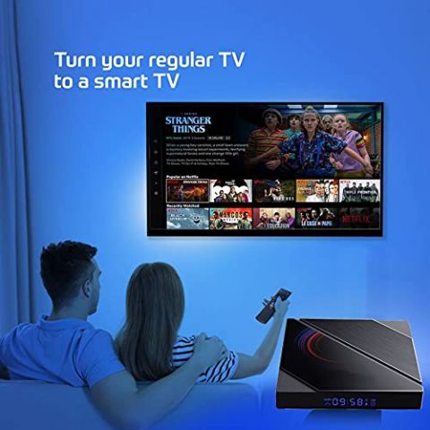 صندوق تلفزيون أندرويد H96 Max بدقة 6K فائقة الوضوح (Ultra HD) مع نظام أندرويد 10.0.