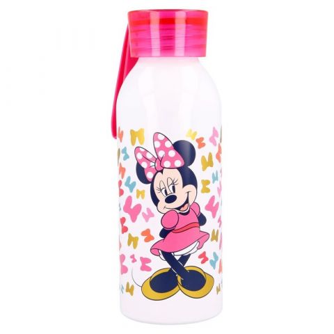 Stor Aluminium Bottle With Silicone Hanger Minnie So Edgy Bows 510 ml