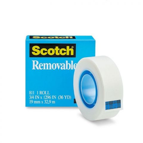 3M Scotch Removable Tape 811 19mm X 32.9m