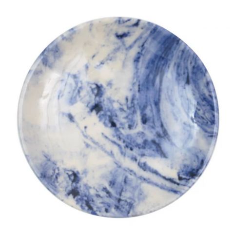 Dynasty Melamine Blue Round Plate