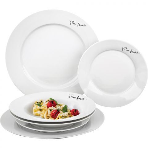 Lamart Porcelain Round Dining Plate Set 6 Pcs