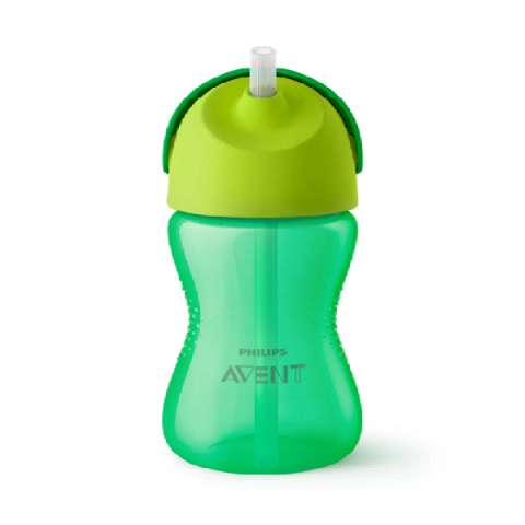 Philips Avent BENDY Straw Cup with Flip Top 12m+ Boys / Girl -Green