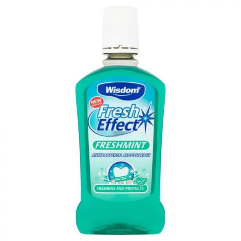 Wisdom Fresh Effect Fresh-mint Mouthwash 500 ml