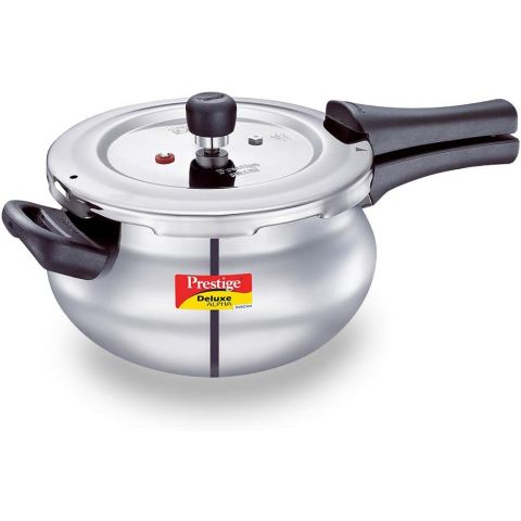 Prestige Deluxe Alpha Svachh Stainless Steel Handi Pressure Cooker 4 L