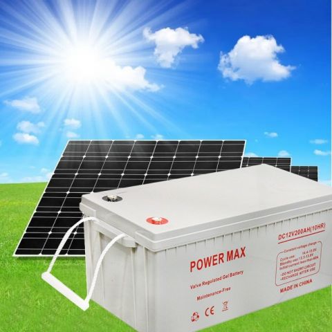 Power Max 200Ah Solar Gel Battery DC 12V