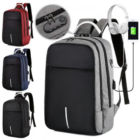 Buylor Anti-theft Combination Lock Laptop Backpack 15.6 Inch