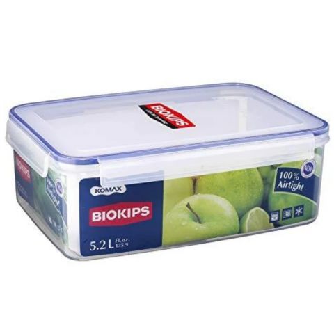 Komax Rectangle Plastic Food Container 5.2 L