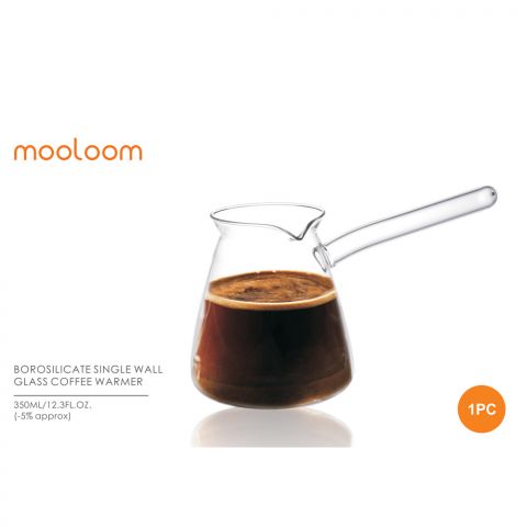 MOOLOOM Hand Made Double Wall Borosllicate Glass Coffee Kettle 