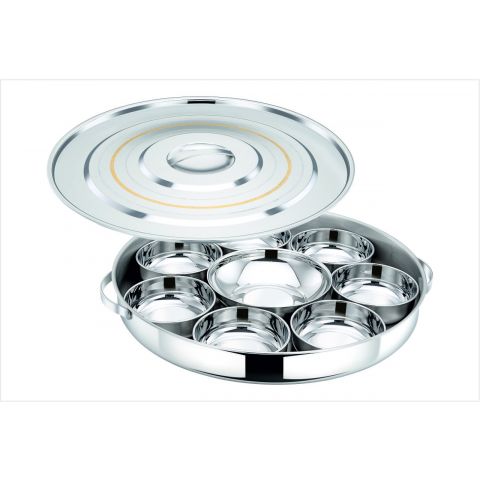 بوهارا صينية فطور مع 8 صحون 50 سم ستانلس ستيل 18/10 (304)