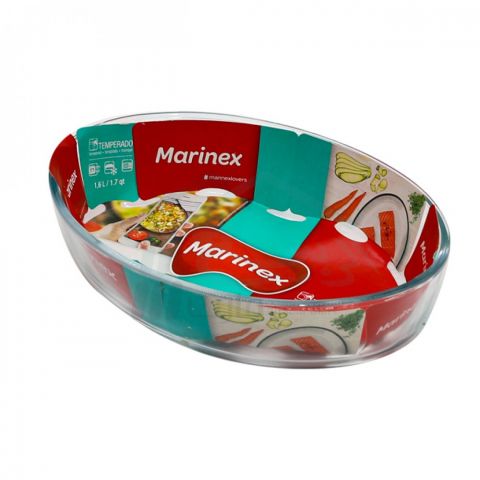 Marinex Glass Oval Bake Dish 1.7 L