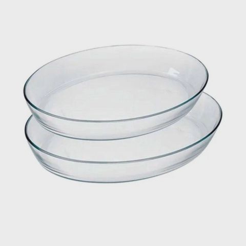Marinex Glass Oval Bake Dish 2 Pcs (4 L + 3.2 L)