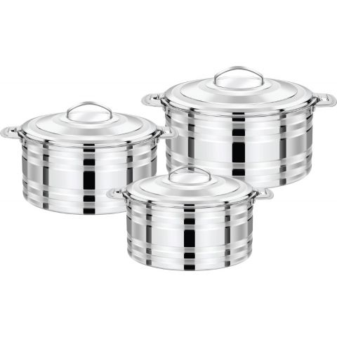 Pradeep Shamma Stainless Steel Hot Pot 1000, 1500 & 2500 Ml