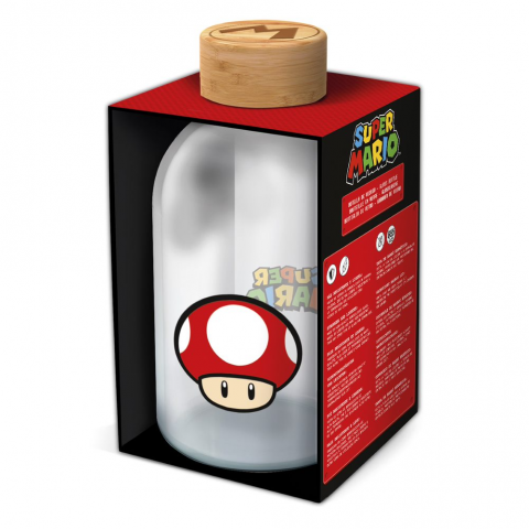 Stor Super Mario Glass Drink Bottle 620 Ml