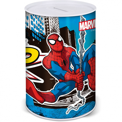 Stor Metallic Bank Spiderman 15 X 10 X 10 Cm