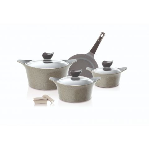 Neoflam Aeni 7 Pcs Cookware Set With Glass Lids 