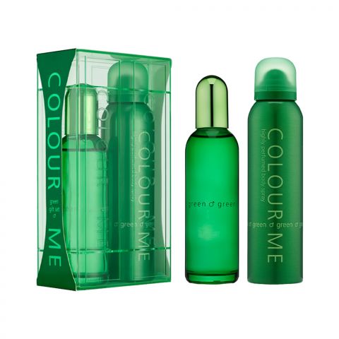 Colour Me Green 100 ML EDP + 150 ML Body Spray Set