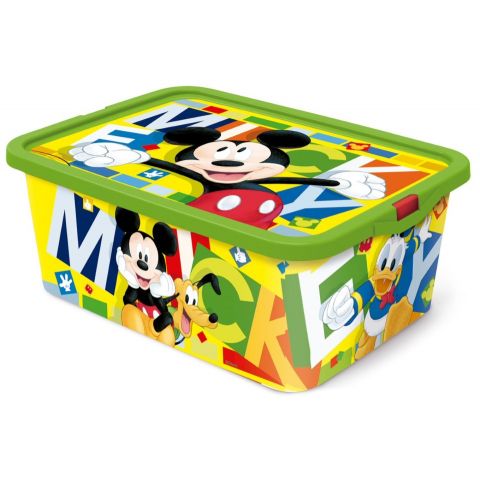 Stor Mickey Click Cloth Storage 13 Ltr