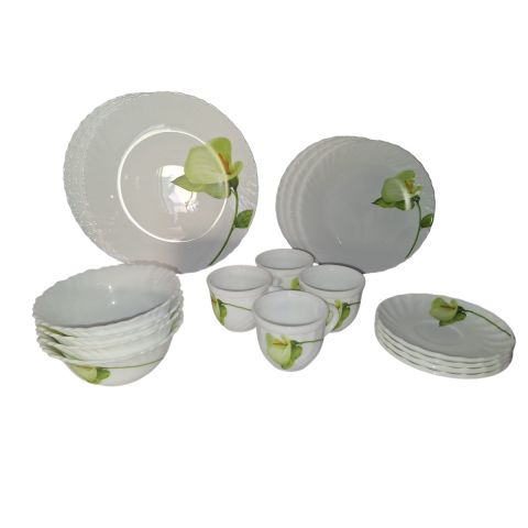 La Opala Classique Dinner Set 20 Pcs Ivory Blush