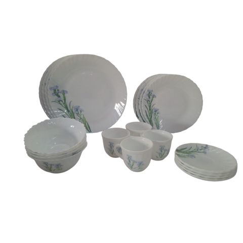 La Opala Classique Dinner Set 20 Pcs Blue Florets