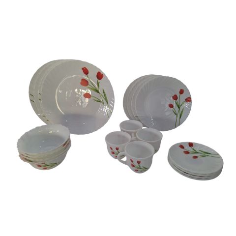 La Opala Classique Dinner Set 20 Pcs Radiant Curves