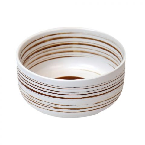 Ceramic Hand Made Bowl - 4.5 inch - White 