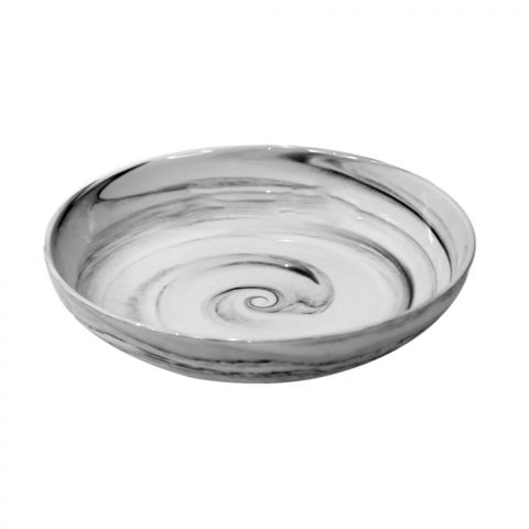 Luxury Marble Deep Plate 7.5 inch - Grey