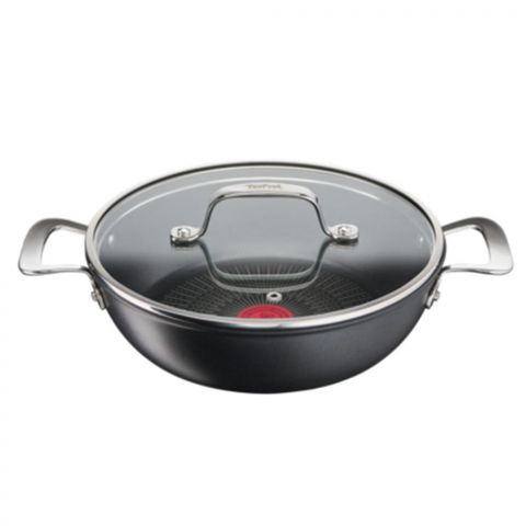Tefal Unlimited Anti-scratch Shallow-Pan With Glass Lid 26 cm