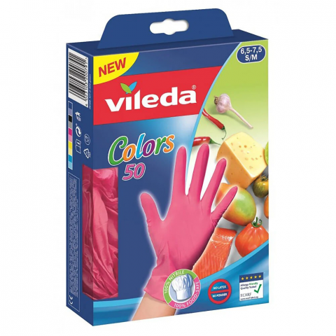 ViledaNitrile Colors 50 Gloves - Green M/L