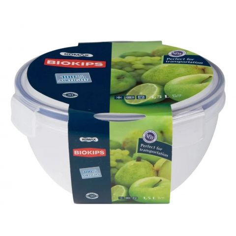 Komax Round Plastic Food Bowl 1.5 L