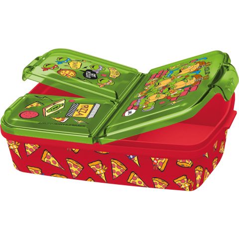 Stor Multi Compartment Sandwich Box Ninja Turtles Pizza