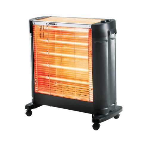 Luxell 2500W Quartz Heater 3 Tubes - Black