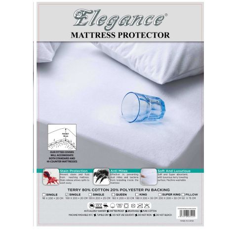 Elegance PVC Mattress Protector 100 x 200 cm