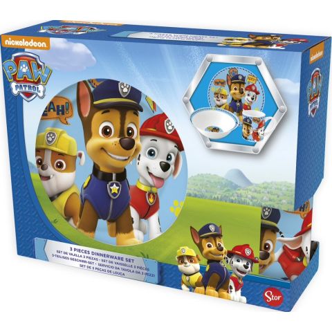 Stor Paw Patrol Ceramic 3 Pcs Snack Set