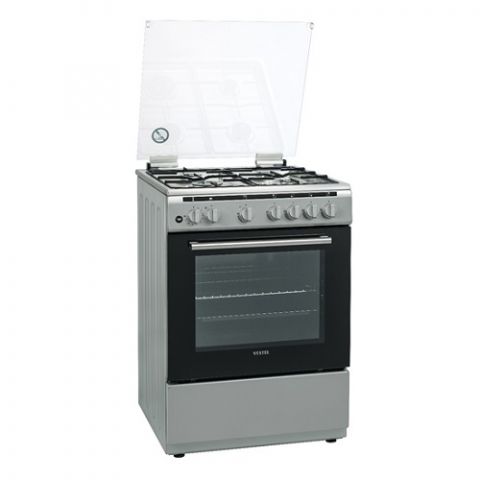 Vestal 4 Burner Gas Cooker - Stainless Steel 60 X 60 cm 