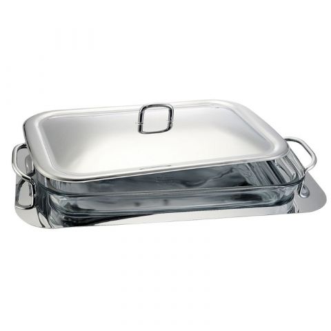 Berlinger Haus Rectangular Food Container & Serving with Stainless Steel Dish 3 L 