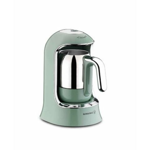 Korkmaz 400W Automatic Turkish Coffee Machine 320 ml for 4 Cups -Green