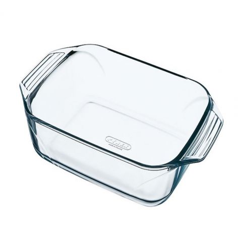 Pyrex Rectangular Roster with Handles Set Of 2 PCS ( 2.9 + 3.8 Lt.) + Pyrex Classic Rectangular Roasters Set of 2 PCS ( 2.6+3.7 Lt.) Free