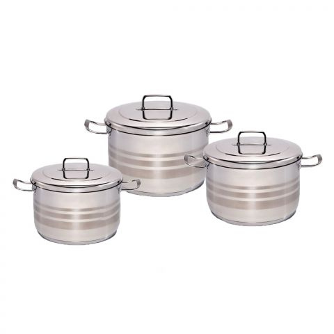 Saflon Ss Premium 6 Pcs Cookware Set (New Item - Open Box)