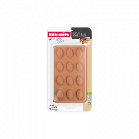 Silicolife Mini Walnut Cookie Mold Of 12 Pcs