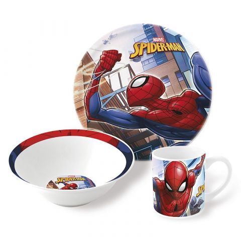 STOR Spiderman Ceramic Snack Set of 3 PCS