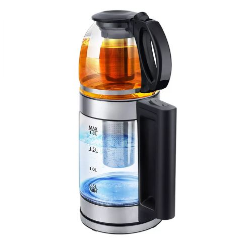 RAF 1500W Double Glass Electric Kettle 2L with 0.8L Jug