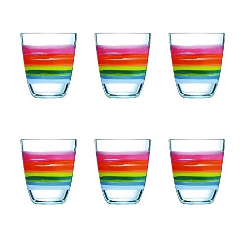 Luminarc Color Pencil H/B Tumblers 310 ml Set of 6 Pcs