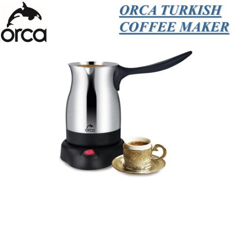 Orca 1000W 300ml Turkish Coffee Maker -Silver