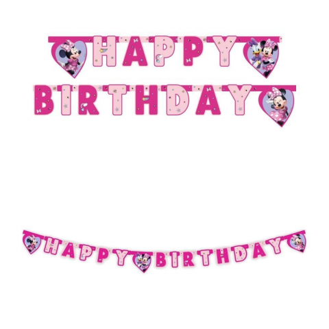 Procos "Happy Birthday" Minnie Junior Die-cut Banner