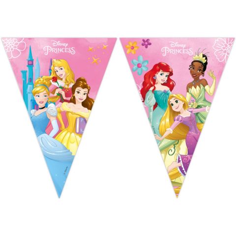 Procos Disney Princess Paper Triangle Flag Banner (9 Flags)