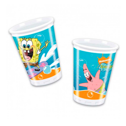 Procos SpongeBob Surfing Plastic Cups 10 x 200 ml